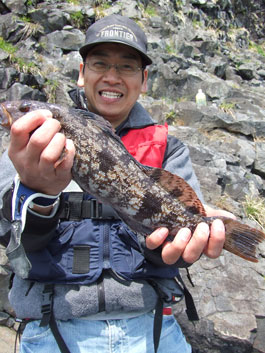 投げ釣りで狙う北海道松前群岩部のアイナメ