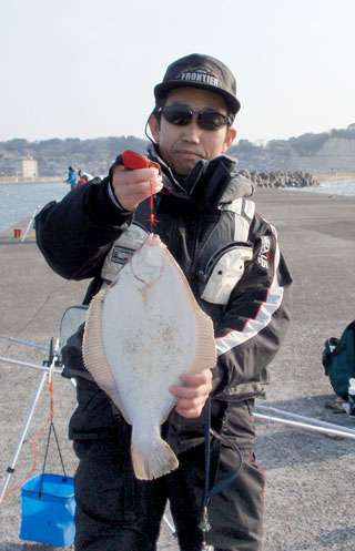 投げ釣り！東京フロンティアの常磐カレイ2010